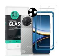 Ibywind pour Poco F7 Pro 5G Verre Trempé 6,67",2 Pièces 9H Dureté Protection écran,avec 1 Pièce Protection Caméra,1 Pièce Film Arrière,Facile à Installer