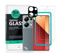 Ibywind pour Xiaomi Redmi Note 13 Pro 4G Verre Trempé 6.67",2 Pièces 9H Dureté Protection écran,avec 1 Pièce Protection Caméra,1 Pièce Film Arrière,Facile à installer