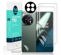 Ibywind Protecteur d'écran pour Oneplus 11 5G (6.7"),2 films en TPU souple,1 protecteur d'objectif de caméra,1 film en fibre de carbone Lecteur d'empreintes digitales,facile à installer