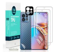 Ibywind Protection pour Motorola edge 40 pro 5G 6.67",2 Protection ecran en TPU souple,1 Caméra Arrière Protecteur,1 Film Arrière,Facile à Installer,Coque amical Accessoire