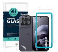 Ibywind Verre Trempé pour Motorola Moto G67/G77/G87/G Max 5G,2 Pièces Dureté 9H Protecteurs d'écran et Protection Caméra,Facile à Installer,Support Déverrouillage Des Empreintes Digitales,Anti-bulle