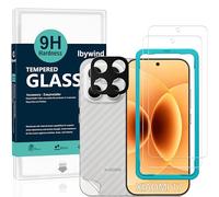 Ibywind Verre Trempé pour Xiaomi 17 5G,2 Pièces Dureté 9H Protecteurs d'écran et Protection Caméra,Facile à Installer,Support Déverrouillage Des Empreintes Digitales,Anti-bulle,Anti-éclat