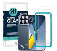 Ibywind Verre Trempé pour Xiaomi Poco F8 Ultra/Redmi K90 Pro Max 5G,2 Pièces Dureté 9H Protecteurs d'écran et Protection Caméra,Facile à Installer,Support Déverrouillage Des Empreintes Digitales