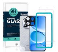 Ibywind Verre Trempé pour Xiaomi Redmi Note 15 Pro 5G,2 Pièces Dureté 9H Protecteurs d'écran et Protection Caméra,Facile à Installer,Support Déverrouillage Des Empreintes Digitales,Anti-bulle