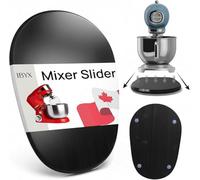 Ibyx Plateau Coulissant en Bambou Compatible avec Robot Pâtissier KitchenAid 4,8 L - Support à roulettes pour Électroménager - Plateau Roulant pour Plan de Travail