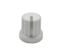 IBYZSO Bouton de Réglage Plastique 15x14.5mm Noir Blanc Gris pour Arbre Cannelé 6mm - 5 Pièces pour Potentiomètre et Contrôle Industriel
