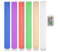 IC Home Lampadaire LED moderne RVB et blanc chaud - Colonne lumineuse de 103 cm livrée montée (pas de bricolage) - Synchronisation de la musique, lumière de course et effet radio - Intensité variable