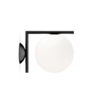 FLOS lampe murale ou au plafond IC C/W1 (Noir - Verre soufflé et métal)