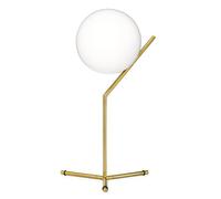 FLOS Lampe de table IC Lights T1 High – verre soufflé, laiton brossé H 44.2 cm/Ø 20 cm