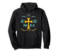 IC XC Nika Christogramme Oriental Orthodoxe Grec Chrétien Dieu Sweat à Capuche