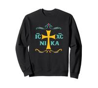 IC XC Nika Christogramme Oriental Orthodoxe Grec Chrétien Dieu Sweatshirt