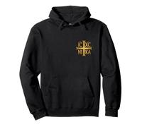 IC XC Nika Cross Christogramme Orthodoxe Chrétien Jésus Christ Sweat à Capuche