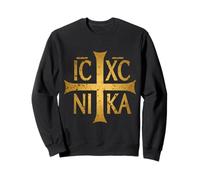 IC XC Nika Cross Christogramme Orthodoxe Chrétien Jésus Christ Sweatshirt