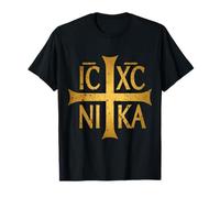 IC XC Nika Cross Christogramme Orthodoxe Chrétien Jésus Christ T-Shirt