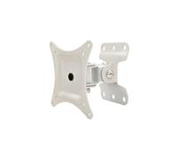 Techly Support mural écran plat ICA-LCD 201 wH 30 – VESA 75×75/100×100, métal, -15°/+15°, blanc