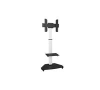 Techly ICA-TR3WH Support TV mobile 37-70" jusqu'à 40kg réglable 2 étagères