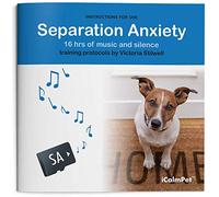 iCalmPet | À travers l'oreille d'un chien : anxiété de séparation canine | Programme d'entraînement par Victoria Stilwell | Carte microSD | 16 heures | Musique et silence cliniquement prouvés