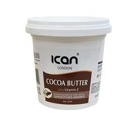 ican London Beurre de cacao avec vitamine E hydratant 24 heures, lisse les marques et utilisation à faire soi-même, 125 g