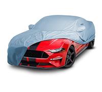 iCarCover Compatibilité : housse de voiture complète pour Ford Mustang Cabriolet, étanche, résistante aux intempéries, aux UV, à la neige, à la poussière, aux tempêtes et à l'extérieur avec sangles (année 2005-2014)