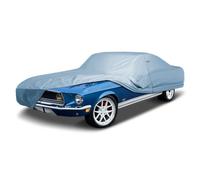 iCarCover Housse de Voiture personnalisée Compatible avec Mustang 1964-1968, imperméable, Toutes Saisons, Pluie, Neige, UV, Protection intégrale pour intérieur et extérieur, 1 Ton (Gris uni)