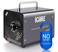 ICARE Générateur d'Ozone Domestique 30000 mg/h, Machine à Ozone pour Purification de l'Air et Élimination des Odeurs Dispositif d'Ozone Portable O3 pour Bureau, Salle de Bain, Maison, Voiture