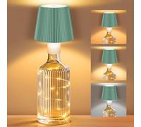 ICARE Lampe Bouteille LED avec Guirlande, Lampe Sans Fil Rechargeable USB-C