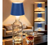 ICARE Lampe Bouteille LED avec Guirlande, Lampe Sans Fil Rechargeable USB-C