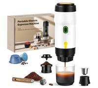 ICARE Machine à Café Portable, 3 en 1 pour Capsules et Café Moulu, Blanc