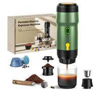 ICARE Machine à Café Portable, 3 en 1 pour Capsules et Café Moulu, Vert