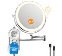 ICARE Miroir Grossissant Mural Ventouse - 30X Miroir Grossissant Lumineux