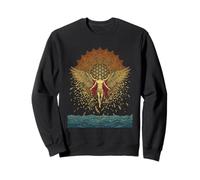 Icare mythologie Grecque tombante Mandala géométrique Soleil Sweatshirt