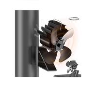 ICARE Ventilateur poêle à bois, ventilateur cheminée pour poêle à bois, 2 en 1 silencieux fireplace fan sans électricité,de chauffage, pièce de rechange.