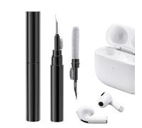 ICARER Kit Nettoyage pour AirPods 4 AirPods Pro 2 2022 AirPods 3 AirPods Pro AirPods 2 AirPods 1, 3 en 1 Kit de Nettoyage Multifonction pour écouteurs pour Apple AirPods iPhone Camera Keyboard-Noir