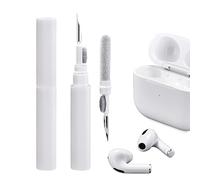 ICARER Kit Nettoyage pour AirPods 4 AirPods Pro 2 2022 AirPods 3 AirPods Pro AirPods 2 AirPods 1, 3 en 1 Kit de Nettoyage Multifonction pour écouteurs pour Apple AirPods iPhone Camera Keyboard-Blanc