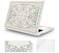 iCasso Coque pour MacBook Air 15 pouces M5 2026 A3448 Rose Boho Floral