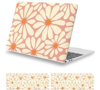 iCasso Coque rigide pour MacBook Air 13" sortis en 2021, 2020, 2019 et 2018, versions A2337 M1 A2179 A1932, jolie fleur - Coque rigide pour MacBook Air 13,3", protecteur de clavier et film d'écran,