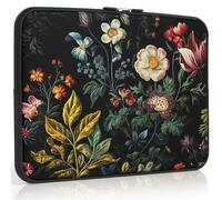 iCasso Housse de Protection Fine pour Ordinateur Portable 13" - MacBook Air 13-13,6" - Joli étui de Protection pour Ordinateur Portable - pour MacBook Pro 14", Chromebook, HP, Dell, Motif Floral