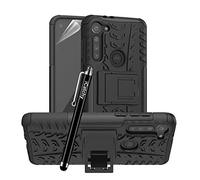iCatchy Coque pour Motorola Moto G8 Power - Résistante - Double Couche - Hybride - Résistante aux Chocs - Compatible avec Motorola Moto G8 Power - Noir