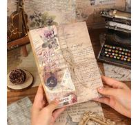 icceemee Lot de 160 feuilles de papier rétro pour scrapbooking, journal, scrapbooking, loisirs créatifs, collage, journal, affiche, décoration de chambre pour la fabrication de cartes, cadeaux