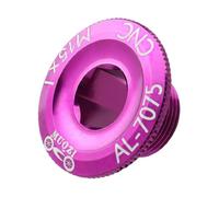 ICDKOYK Couvercle de manivelle de vélo, Bras en Alliage d'aluminium, Boulon pédalier pour vélos Route BMX Rose, Violet, 2.8 x 1.42 x 1. cm