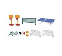 ICDKOYK Dollhouse Miniature Furniture Toy Sports Equipment Set Mini House Décoration Accessoires Fun for Kids Dollhouse Miniature Furniture Toy Sport Equipment