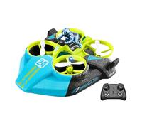 ICDKOYK Drone aéroglisseur télécommandé combinant Jeux Aquatiques, terrestres et aériens. Idéal pour Les Enfants, notamment dans Les piscines. Jouet, Électricité Unique, Vert