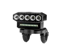 ICDKOYK Éclairage de vélo avec klaxon intégré, Facile à Installer, étanche et Multifonctionnel, réglable sur 6 Modes, type2