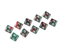 ICDKOYK Ensemble Complet de dés polyédriques à 10 Faces, idéal pour Les Jeux de Casino, RPG et DD. Dés Bicolores, Neufs d'usine.