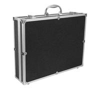 ICDKOYK Étui de rangement pour microphones, boîte à outils robuste en aluminium pour microphones et carte son