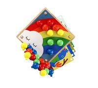 ICDKOYK Jouets d'apprentissage précoce pour bébé, Jouets éducatifs pour Tout-Petits, enseigner la Reconnaissance des charmes des Couleurs grâce à Boutons de Puzzle, Art Amusant, Blocs de