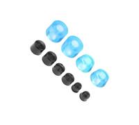 ICDKOYK Kit de silentblocs pour Trucks de Skateboard, amortisseurs Souples pour extérieur, Transparent, Bleu Clair, 11 x 16 x 24 mm