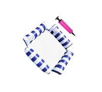 ICDKOYK Laissez-Vous bercer par Le de ce hamac Aquatique Haut de Gamme. Ses flotteurs offrent Un Soutien Optimal et Un Confort Exceptionnel. Apparence colorée, Bleu foncé, 123 x 120 cm