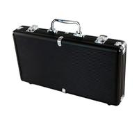 ICDKOYK Mallette de Transport Portable pour Chips avec étui de Transport, Valise Voyage compacte, boîte Rangement en Alliage d'aluminium Durable, capacité 300 Chips Adultes.