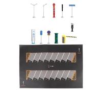 ICDKOYK Modèle réduit de Voiture Miniature moulée sous Pression pour Garage, échelle 1:64, Style E, idéal pour Les Grands parkings, Noir, Style F